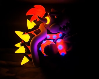 DRY BOWSER (brilla en la oscuridad) Impreso en 3D