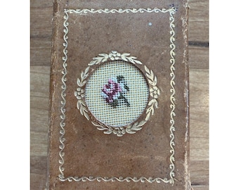Antique Hungarian Embroidered Matchbox Cover Budapest Olrich 1900