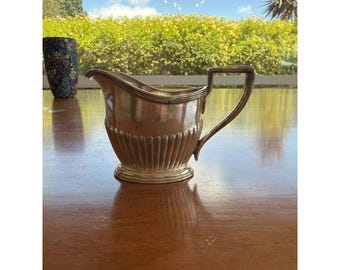 Gorham verzilverde gecanneleerde creamer Lawyers Club New York 3/16 pint