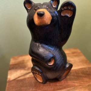 希少 BIG Sky ジェフ フレミング ビッグスカイ 手彫り木製 クマ 希少