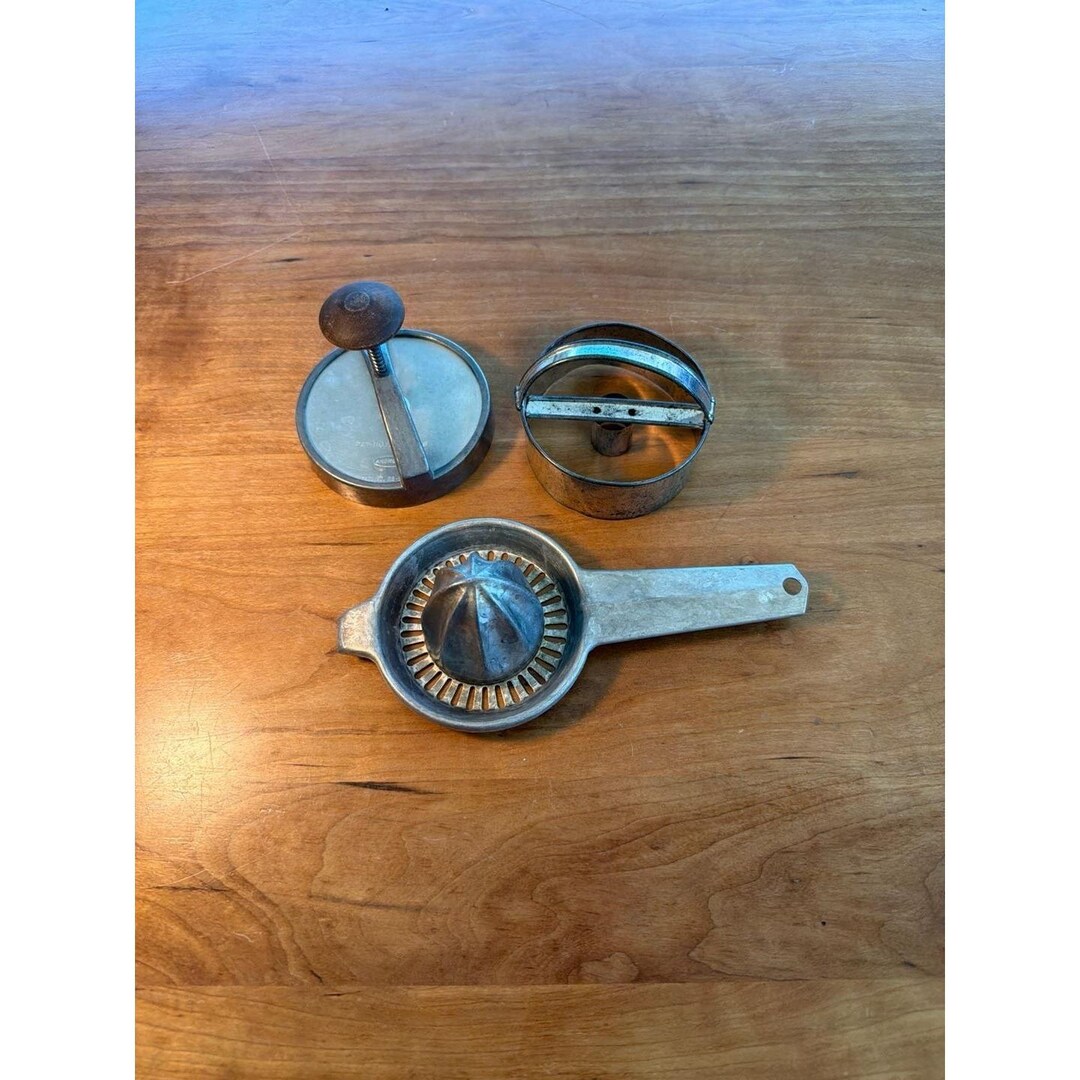 Vintage Aluminum Kitchen Tool Set: Foley Citrus Juicer and Androck ...