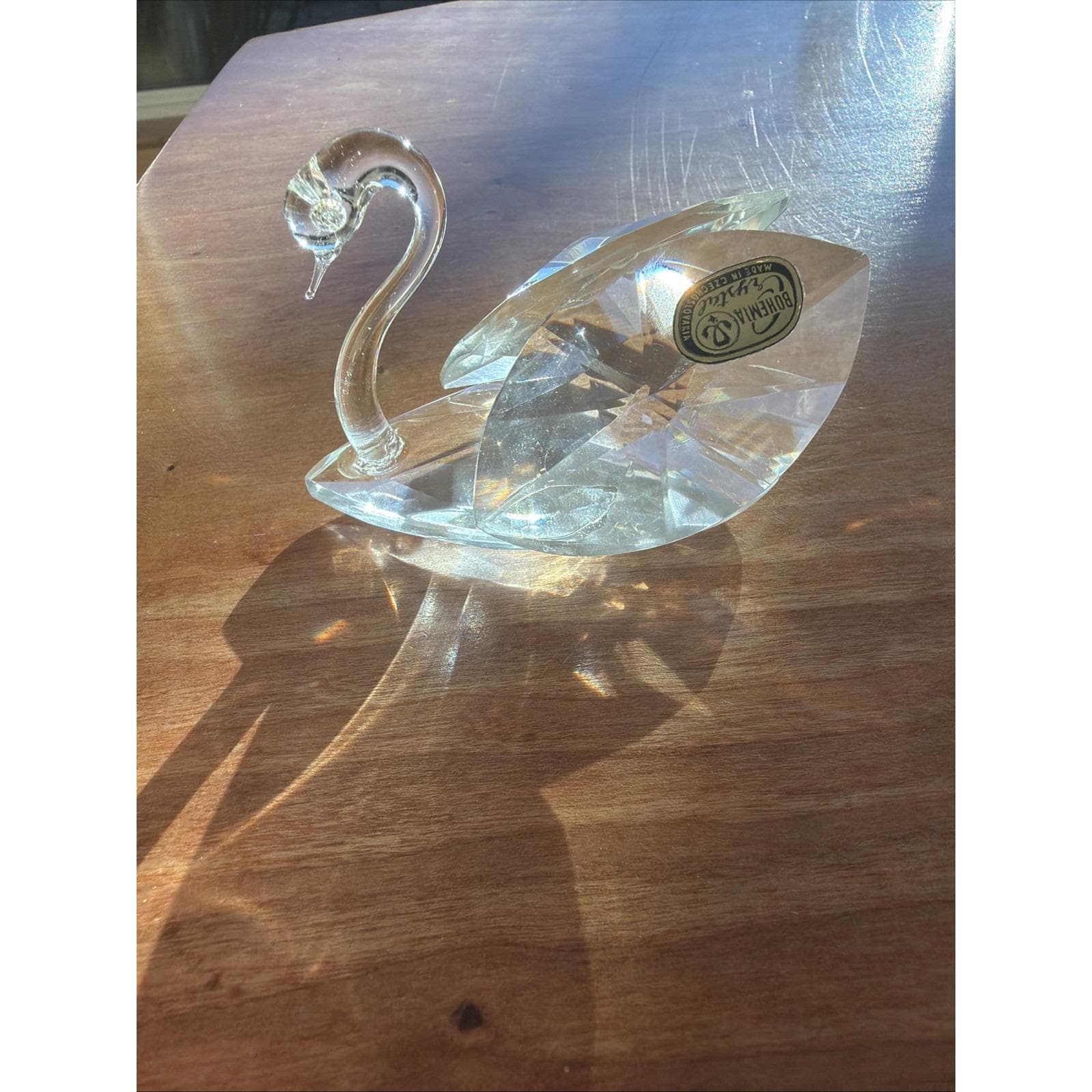 Bohemia Crystal Swan - Etsy