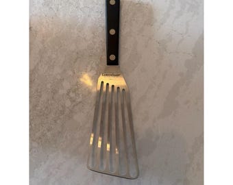 Lamson Spatule tourne-poisson à fentes professionnelle avec manche noir