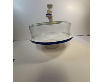 2004 Pillsbury Doughboy Pie Keeper with Glass Cover