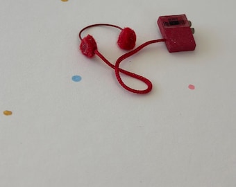 Accessori in miniatura per casa delle bambole in scala 1:12 - cuffie Accessori in miniatura per casa delle bambole in scala 1:12 - cuffie