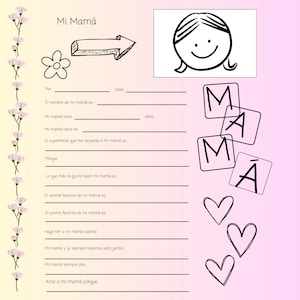 Dia de madre, Feliz dia de las madres, Sentimental Gift for Mom, Regalos para Mama, Digital, Instant Download, Mother&#39;s Day