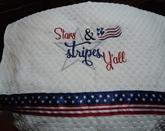 Stars & Stripes, USA, 4th July, Flags Kitchen Hand Towel