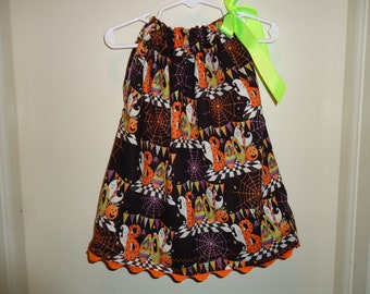 Halloween Pillowcase Dress with Boo's, Ghosts and Pumpkins