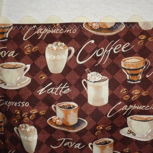 Coffee Themed Adult Apron