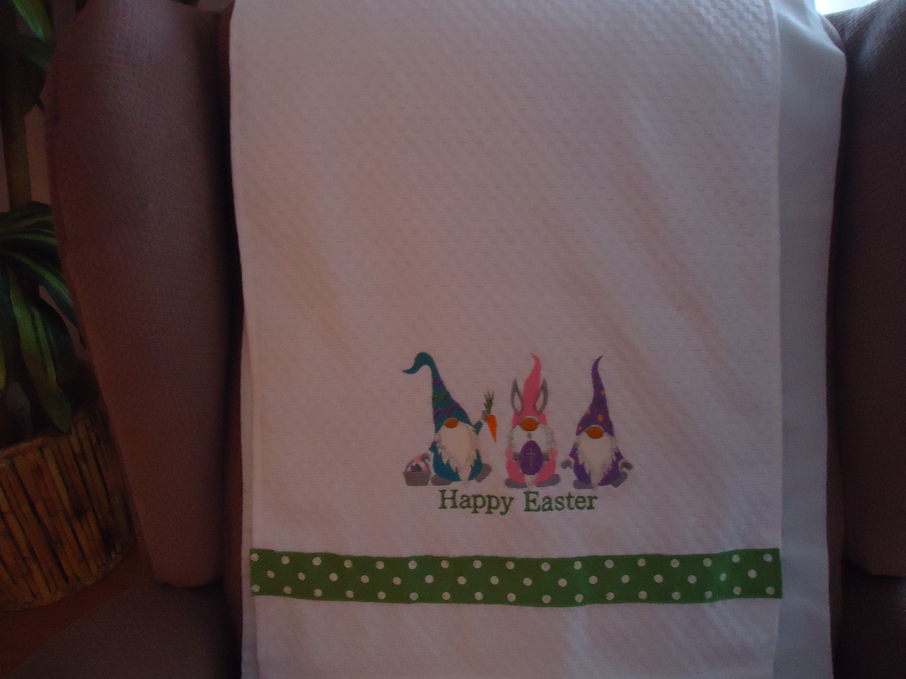 Gnomes Easter Kitchen Hand Towel Etsy Canada