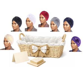 Chemo Turban Bundle | Soft Polyester Headwear for Comfort & Coverage, Comfort Card