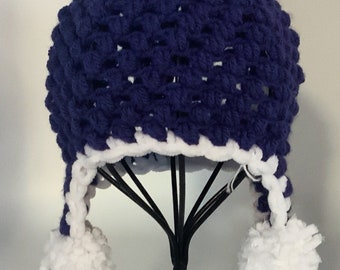 Pom Pom Crochet Hat