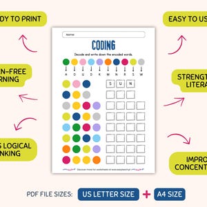 Printable Coding Worksheets for Kids | Logic and Literacy Activities ...