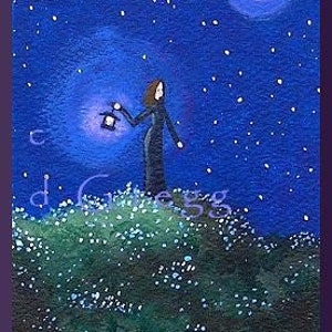 A Guiding Light a Tiny PRINT ACEO Art Card size by Deborah Gregg