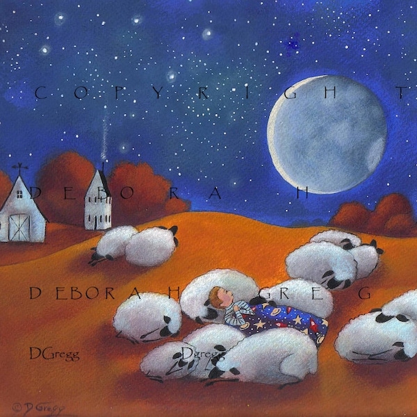 Nursery Folk Art Etsy