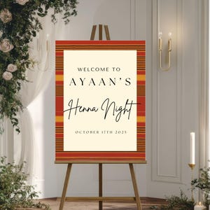 Somali Hochzeit Willkommensschild: Hido iyo Dhaqan Design (Digitaler Download)