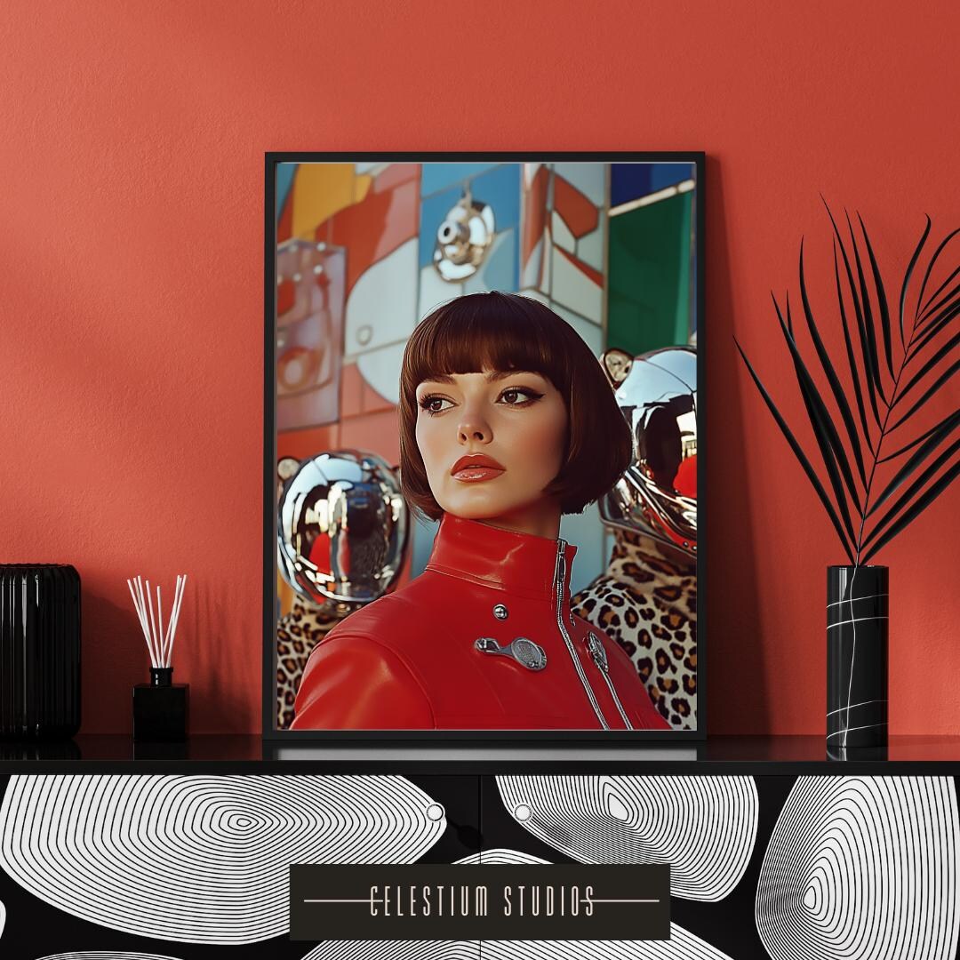 Retro Science Fiction Pop Art Space Age Fashion Glam Aesthetics ...
