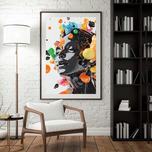 Large Surrealism Abstract Contemporary Digital Wall Art Home Decor Sophisticated PhotoRealism Avant-Garde Aesthetic Prints