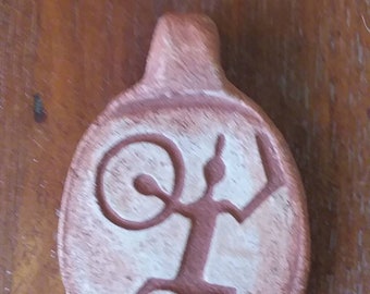 Warrior or Tribal Dancer petroglyph pendant