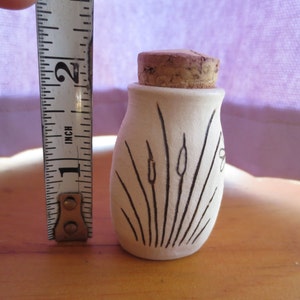 Desert Agave with dragonfly Porcelain Stash Jar Bottle image 2