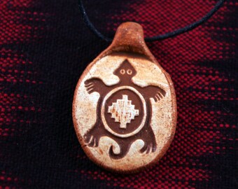 Turtle Rock Art Petroglyph Necklace