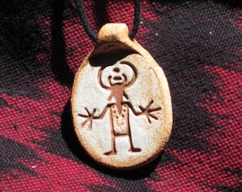 Big Hands Shaman Rock Art Jewelry Petroglyph Pendant Necklace