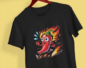 Spicy Chili Pepper Tee: Red Hot Foodie Shirt