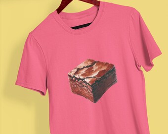 Brownie Graphic Tee - Dessert Lover Unisex Jersey T-Shirt
