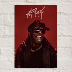 Playboi Carti Red Poster I Playboi Carti Album Poster I I AM MUSIC Poster I Ken Carson Poster