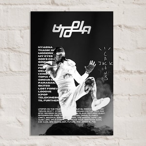 Travis Scott Poster I Travis Scott Utopia Set List Poster I Travis Scott Album Poster I Travis Scott Astroworld Poster