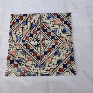 Handmade Moroccan Wall Tiles – Colorful Decorative Zellige – Bathroom Kitchen Backsplash – Indoor Outdoor Wall Art – 10*10 cm