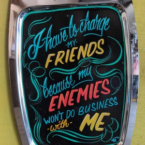 I have to charge my friends...tattoo/barbershop sign hand painted