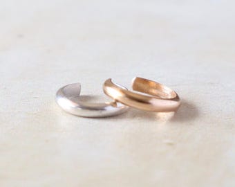 Classic Ear Cuff No Piercing,  Cuff and Wrap Earrings, Silver Ear Cuff, Gold Ear Cuff, Cuff Earrings, Cartilage Earring, Gifts for Her