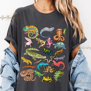 Camiseta de herpetología, camiseta de reptiles y anfibios del mundo, regalo de reptil, sudadera de herpetólogo para cuidadores de zoológico, regalo para niños, regalos de reptiles
