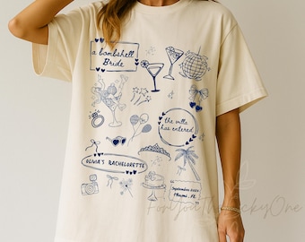 Bach Island Bachelorette Party T-Shirt: Comfort Colors Bombshell Bride Tee