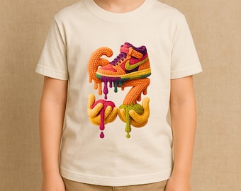 Kids 67 Meme Shirt, Faux Yarn Crochet Six Seven 6 7 Meme Shirt, Six Seven Basketball Sweatshirt, Gen Alpha & Z Trend Tee, Six Seven 67 shirt