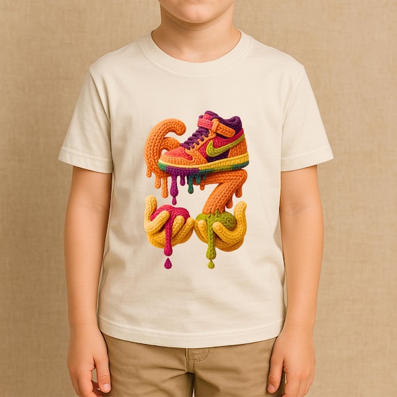 Kids 67 Meme Shirt, Faux Yarn Crochet Six Seven 6 7 Meme Shirt, Six Seven Basketball Sweatshirt, Gen Alpha & Z Trend Tee, Six Seven 67 shirt