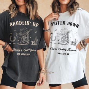 Custom Last Rodeo Bachelorette Shirts Nashville Bachelorette Party Same Cowboy Forever Last Hoedown Country Bach Cowgirl Bridal Party Shirts