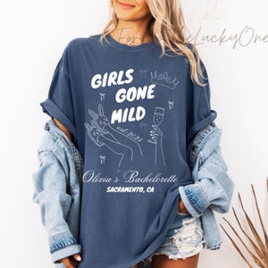 Girls Gone Mild Bachelorette Shirts Custom Bridal Party Tees Funny Matching Outfits for Bride Tribe Weekend Trip Shirts Comfort Colors