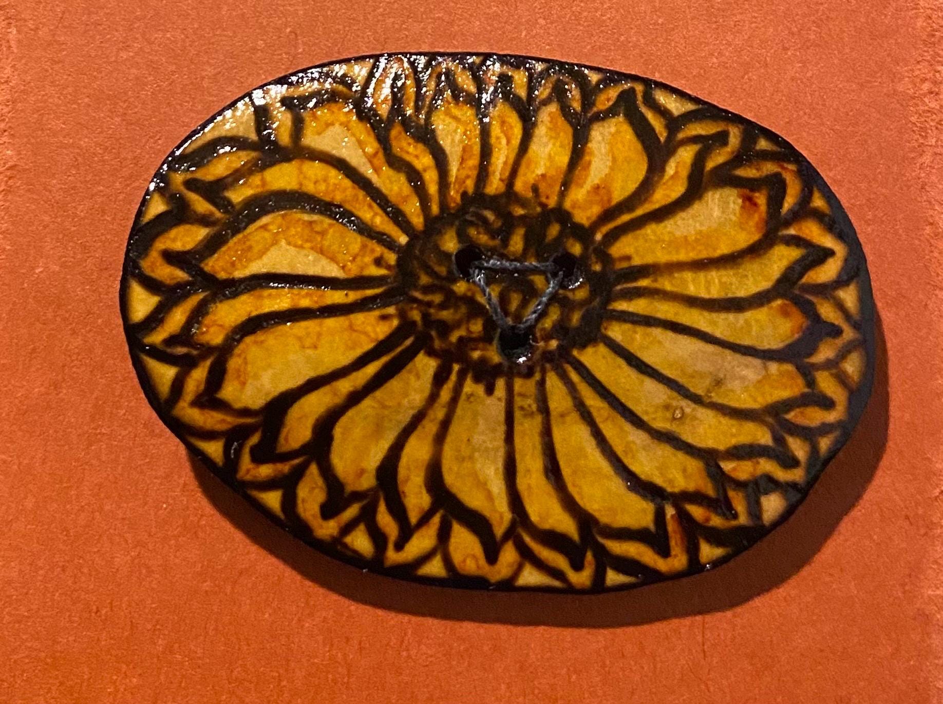 Gbrook Buttons Large Gourd Button - Etsy