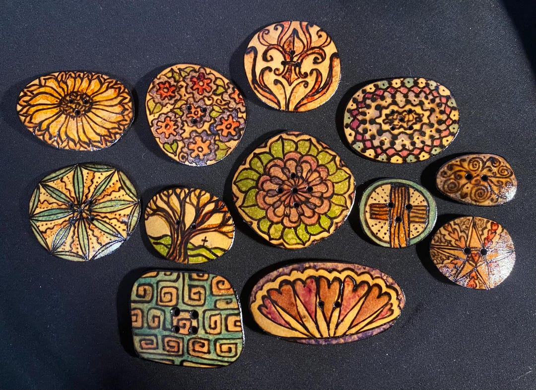 Gbrook Buttons Large Gourd Button - Etsy