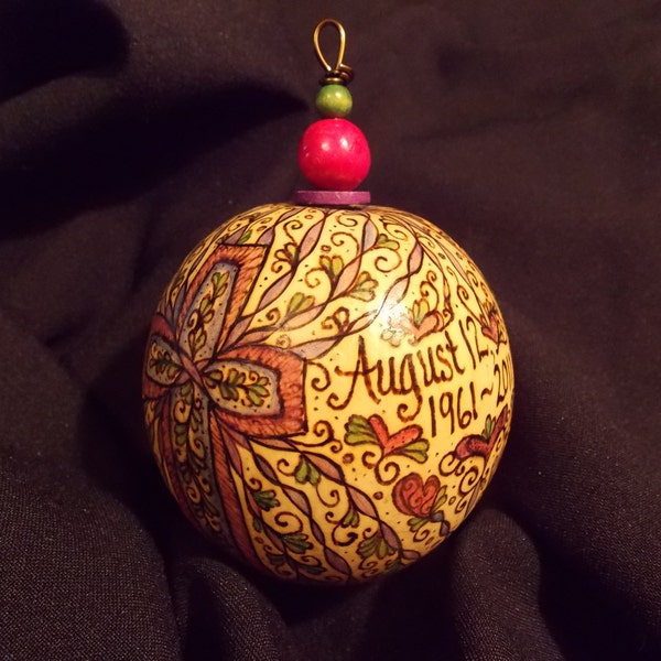 Personalized Large Intricate Ornament