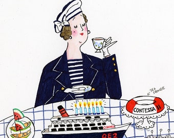 Hyacinth Bucket's (bouquet's) Nautical Nibbles card