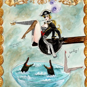 Une carte de voeux Jolly Good Roger 5 x 7