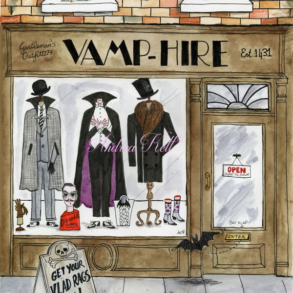 Impression Vamp-Hire Gentlemen's Outfitters (format A4 ou A5)