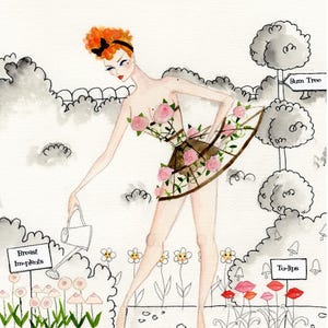 Mary Mary Pretty Contary-wenskaart van 5 x 7 inch
