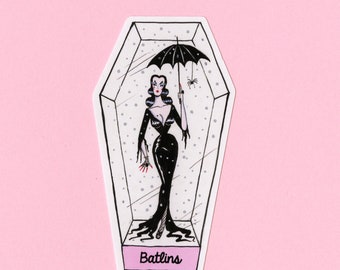 Vampira snowdome vinyl sticker