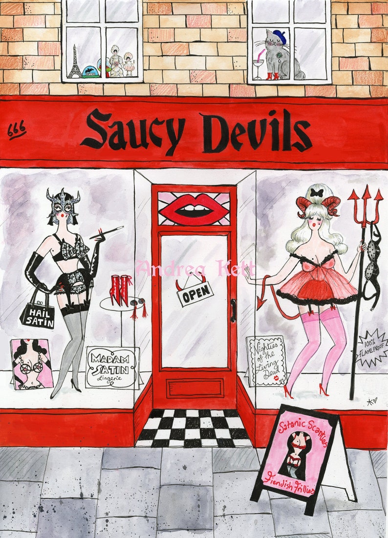 Saucy Devil A5 print image 1