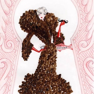 Cartão de felicitações Agatha Crispie 5 x 7 polegadas