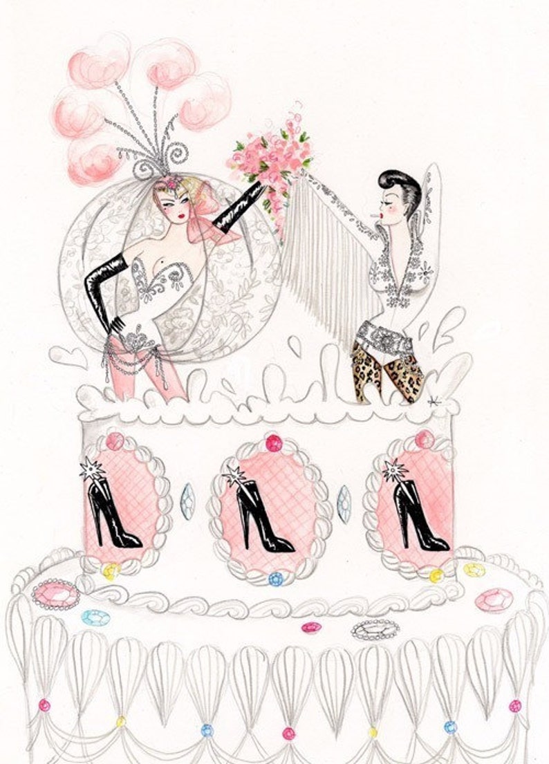 Viva Las Vegas 5x7 glittery greetings card Etsy